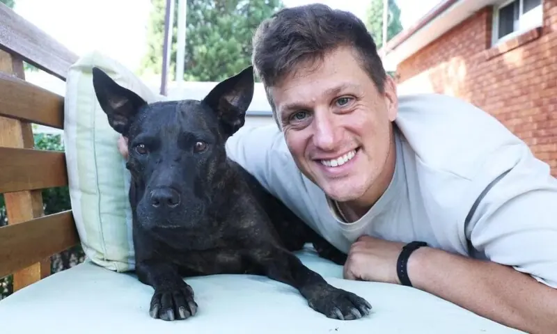 Paul Conyngham and his dog Rosie at his home in Sydney. When Rosie became stricken with cancer, the data expert harnessed ChatGPT to find a cure. — Photo via The Australian Paul Conyngham and his dog Rosie at his home in Sydney. When Rosie became stricken with cancer, the data expert harnessed ChatGPT to find a cure. — Photo via The Australian