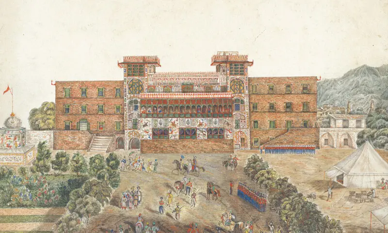 Le[sic] Maison a Peshawur de Monsieur le General Avitabile by James Rattray | Christie&rsquo;s