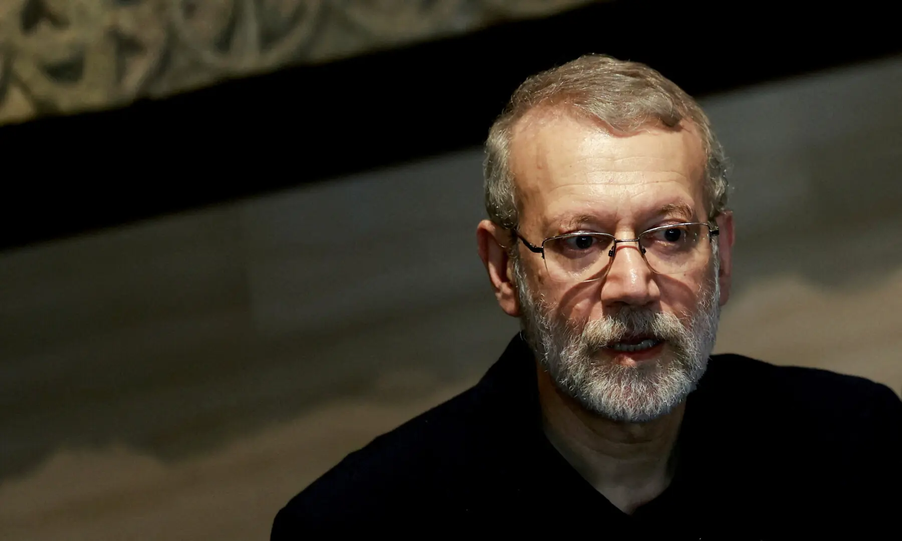 Ali Larijani, former chairman of the parliament of Iran, attends a press conference after meeting with Lebanese Parliament Speaker Nabih Berri in Beirut, Lebanon on Nov 15, 2024. &mdash; Reuters/File