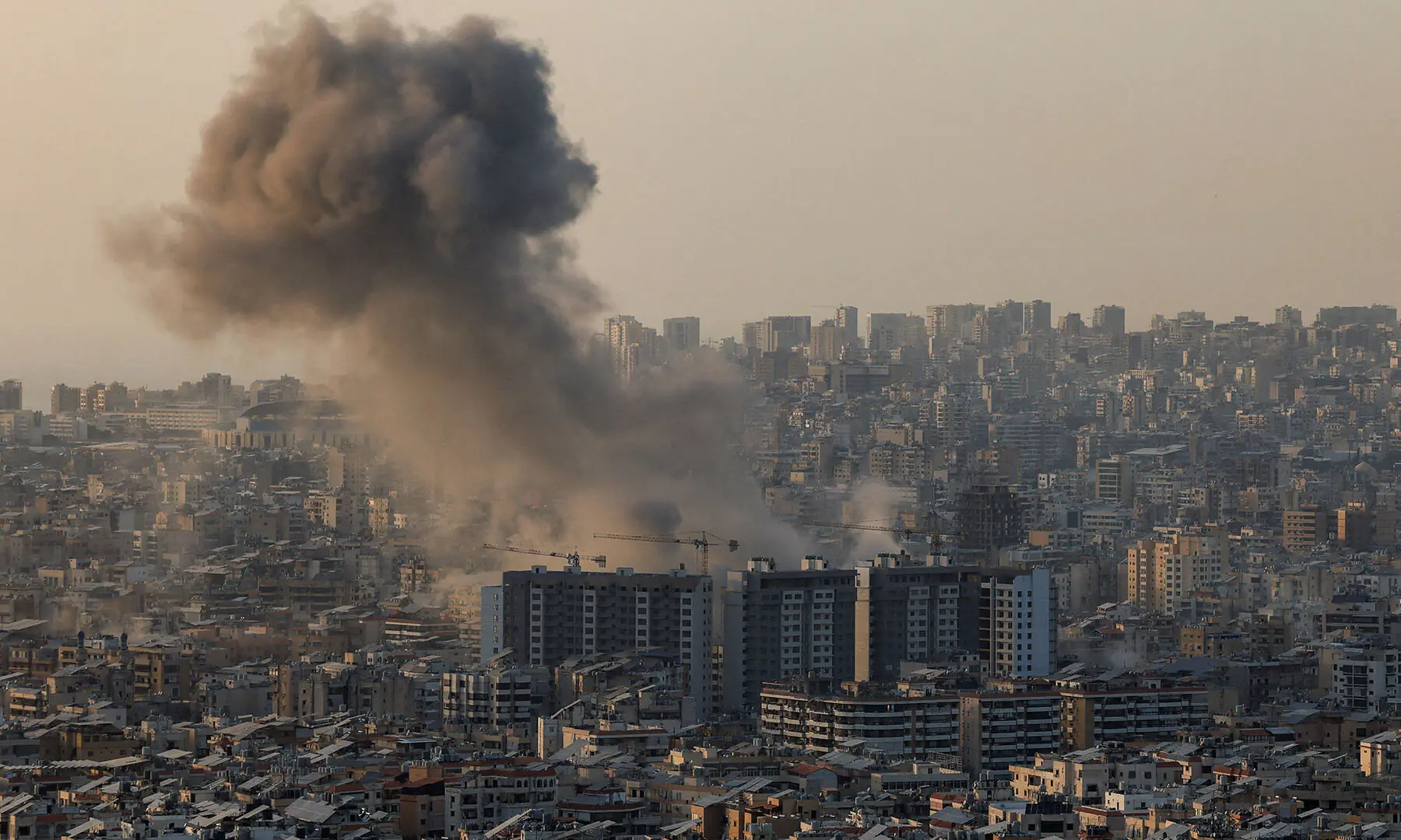 Smoke rises after Israeli strikes following an escalation between Hezbollah and Israel, amid the U.S.-Israeli conflict with Iran, in the southern suburbs of Beirut, Lebanon, March 12, 2026. REUTERS/Raghed Waked             SEARCH &ldquo;LEBANON GRECO RAMADAN&rdquo; FOR THIS STORY. SEARCH &ldquo;WIDER IMAGE&rdquo; FOR ALL STORIES.