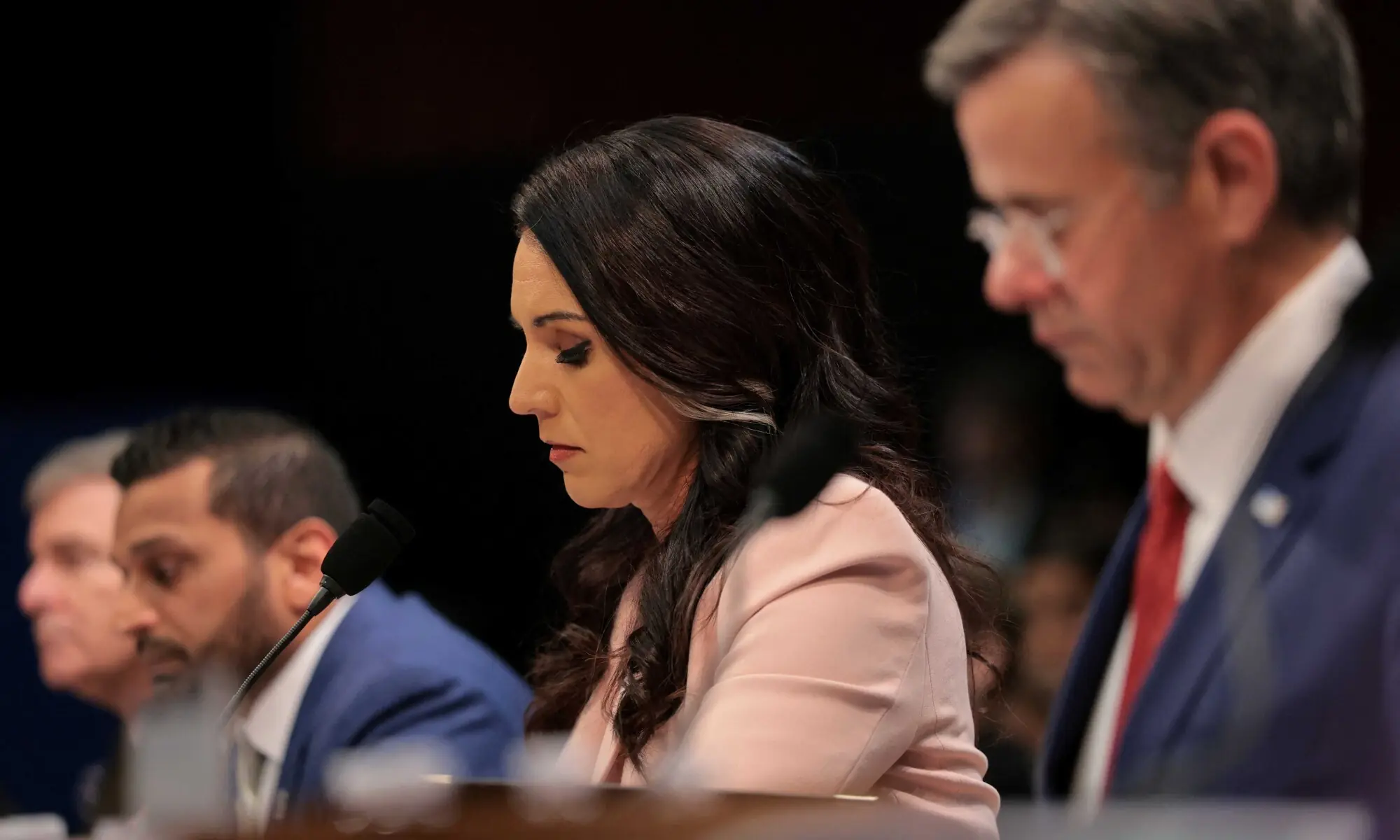 Director of National Intelligence (DNI) Tulsi Gabbard attends a US House Intelligence Committee hearing on worldwide threats, on Capitol Hill in Washington, DC on March 19, 2026. &mdash; Reuters
