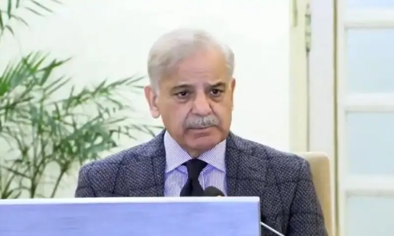 Prime Minister Shehbaz Sharif chairs a meeting to review fuel-saving efforts and austerity measures in Islamabad, Mar 19. &mdash;Screengrab courtesy @PakPMO/X
