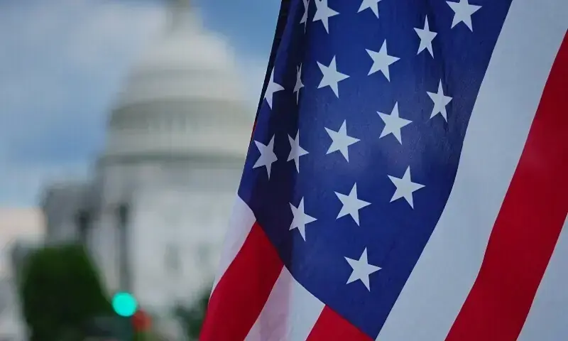 A US flag is displayed in front of the US Capitol as the US Senate considers US President Donald Trump&rsquo;s sweeping spending and tax bill, on Capitol Hill in Washington, DC, US, June 29. &mdash; Reuters/File