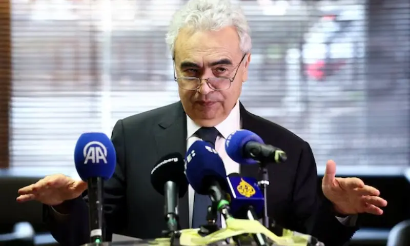 International Energy Agency Executive Director Dr Fatih Birol speaks during a press conference on developments in global energy markets, in Brussels, Belgium March 6, 2026. &mdash;Reuters
