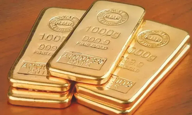 A file photo of gold bars. &mdash; Dawn/File