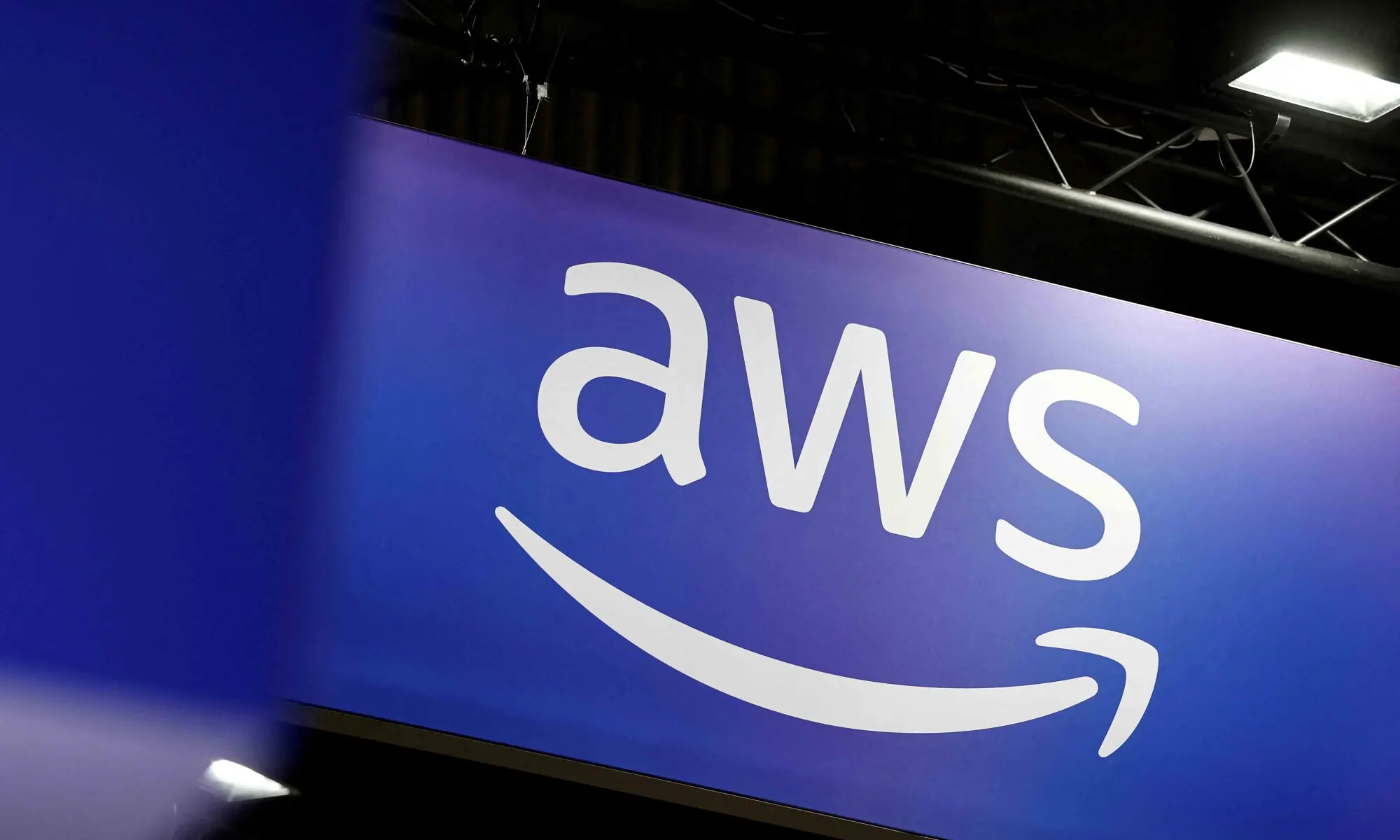 A logo for Amazon Web Services (AWS) is seen at the Viva Technology conference dedicated to innovation and startups at Porte de Versailles exhibition center in Paris, France, June 12, 2025. &mdash; Reuters