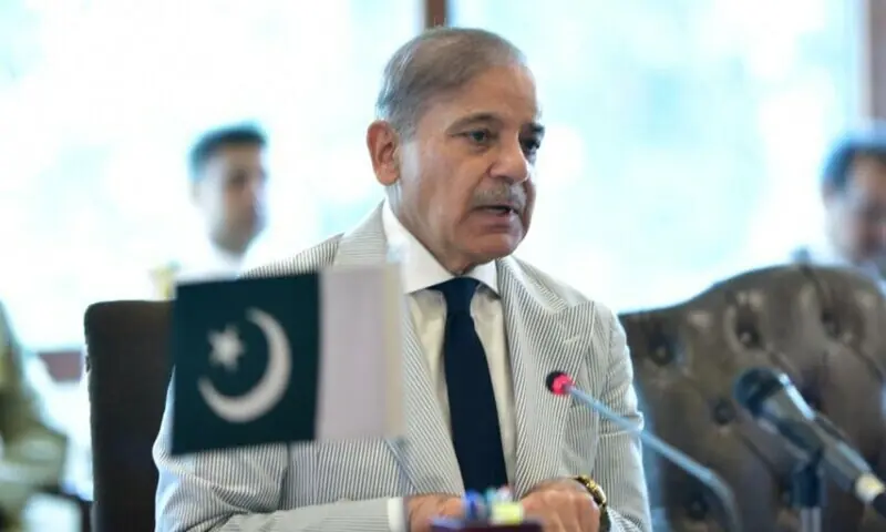 This July 31 photo shows former prime minister Sheh&shy;baz Sharif during a meeting with Chinese Vice Premier He Lifeng at the Prime Minister&rsquo;s Office in Islamabad. &mdash; Photo courtesy: PMO