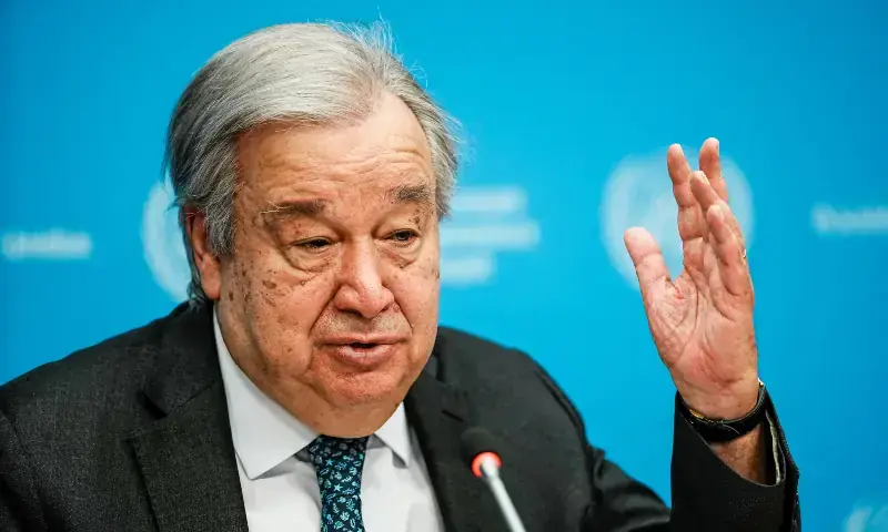 United Nations Secretary-General Antonio Guterres speaks during a press conference outlining his priorities for 2026 at UN headquarters in New York City, US on January 29, 2026. &mdash; Reuters/File