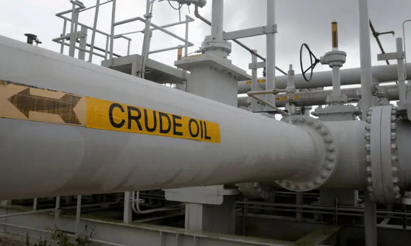 Crude oil field pipeline is seen in this File photo. &mdash;AFP/File