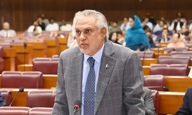 In this file photo, Deputy Prime Minister Ishaq Dar addresses the National Assembly. — Photo courtesy NA/X In this file photo, Deputy Prime Minister Ishaq Dar addresses the National Assembly. — Photo courtesy NA/X