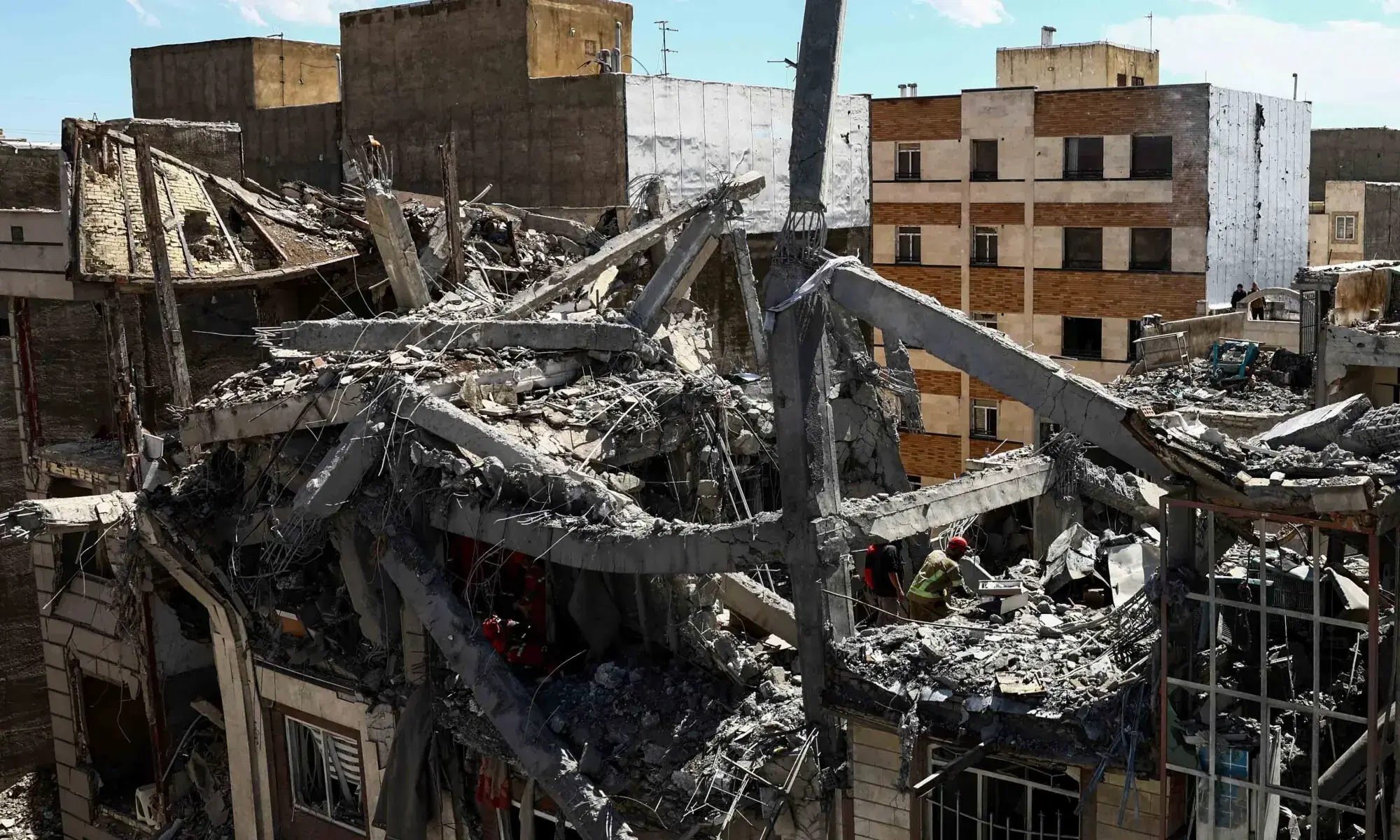 A view of a residential building damaged by a strike, amid the US-Israeli war on Iran, in Tehran, Iran, March 27. &mdash; Reuters