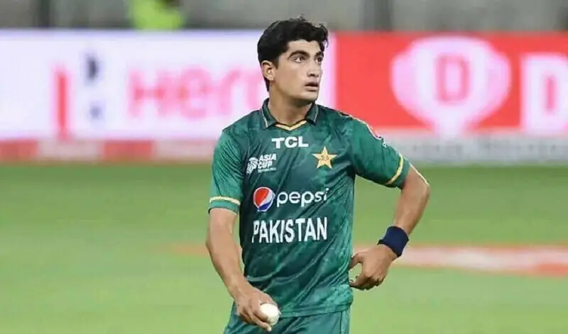 A file photo of fast bowler Naseem Shah.  &mdash; Via Twitter