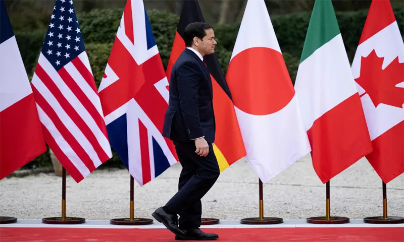 US Secretary of State Marco Rubio arrives to attend talks with G7 foreign ministers outside Paris.—AFP US Secretary of State Marco Rubio arrives to attend talks with G7 foreign ministers outside Paris.—AFP