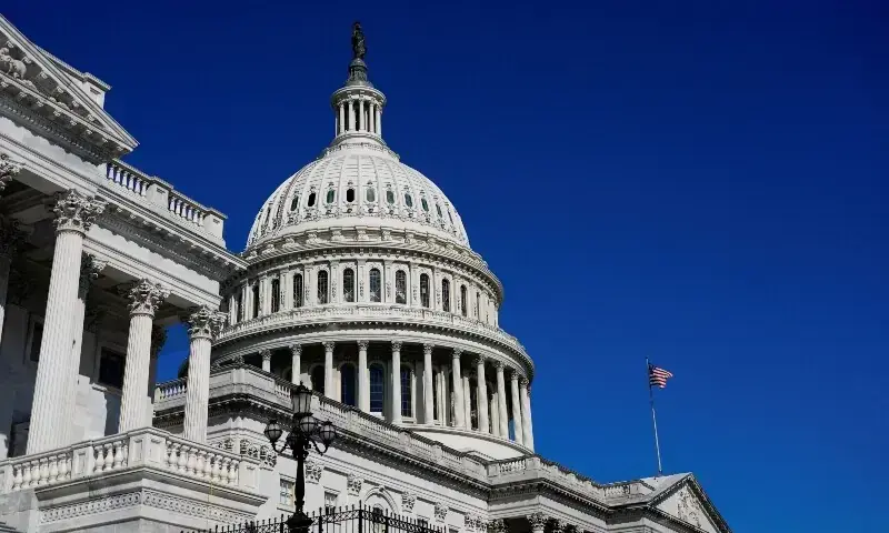 A view of the dome of the US Capitol building, during a vote in the US House of Representatives on a stopgap spending bill to avert a partial government shutdown that would otherwise begin October 1, on Capitol Hill in Washington, DC, US on September 19, 2025. &mdash; Reuters/File