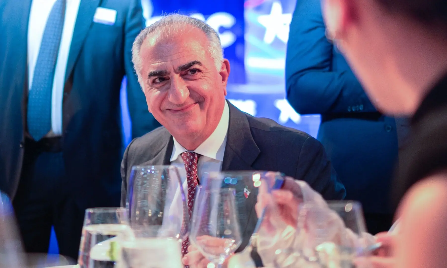 Iranian political activist and the son of Iran&rsquo;s last shah Reza Pahlavi attends the Ronald Reagan Gala Dinner during the Conservative Political Action Conference (CPAC) in Grapevine, Texas, on March 27. &mdash; AFP
