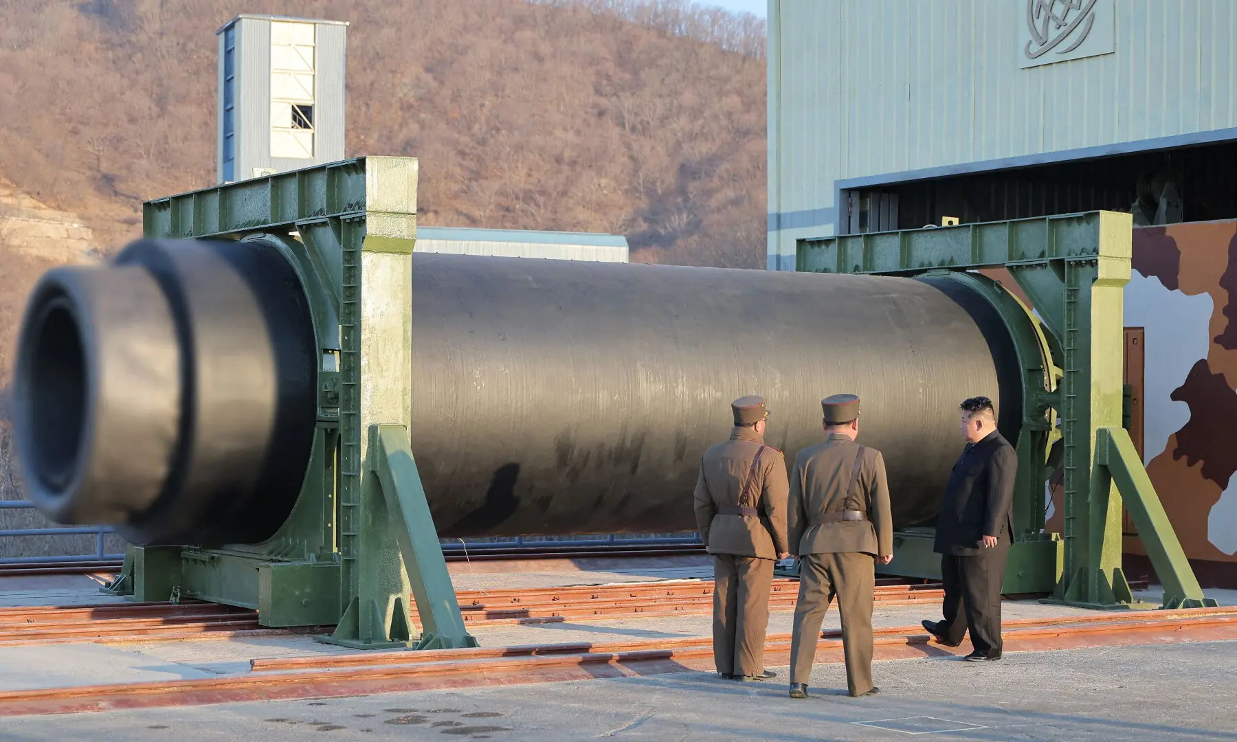 This undated picture released by North Korea’s official Korean Central News Agency (KCNA) on March 29, 2026 shows North Korean leader Kim Jong Un (R) inspecting a combustion test of a solid-fuel rocket engine at an undisclosed location in North Korea. — KCNA via AFP This undated picture released by North Korea’s official Korean Central News Agency (KCNA) on March 29, 2026 shows North Korean leader Kim Jong Un (R) inspecting a combustion test of a solid-fuel rocket engine at an undisclosed location in North Korea. — KCNA via AFP