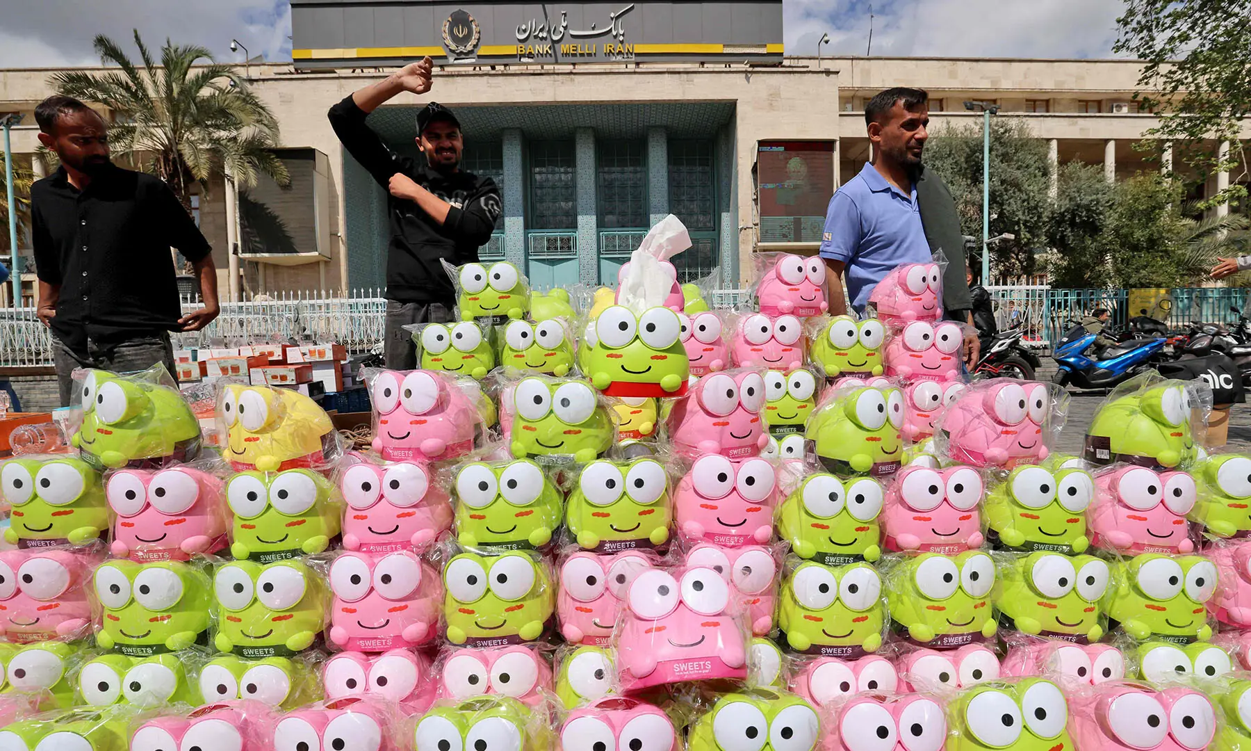 Street vendors sell their products at the Grand Bazaar in Tehran, Iran on March 30. &mdash; AFP