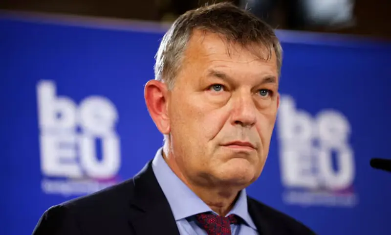 Philippe Lazzarini, head of the UN Palestinian refugee agency UNRWA, attends a news conference during an informal EU Development Ministers Council, in Brussels, Belgium. &mdash; Reuters/File