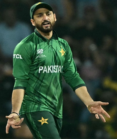 PALLEKELE: Pakistan captain Salman Ali Agha reacts during the Super Eights match against Sri Lanka at the Pallekele International Cricket Stadium.&mdash;AFP