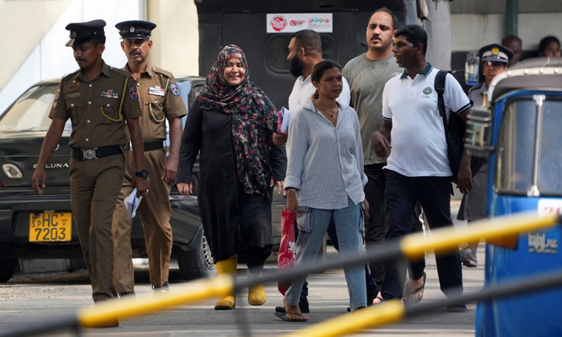 Injured Iranian sailors at Galle National Hospital premises, where they are receiving treatment, following a US submarine attack on an&nbsp;Iranian naval ship.&mdash;Reuters