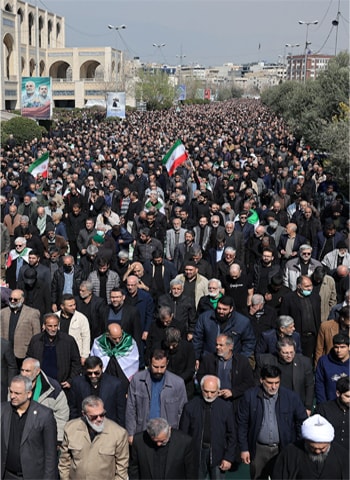  THOUSANDS of Iranians rally after Friday prayers in Tehran, even as US-Israeli bombing continues unabated.&mdash;Reuters 