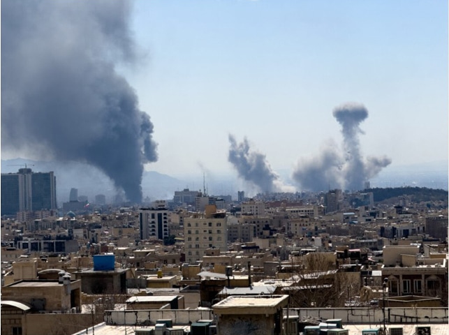 Explosions in Tehran on March 1, 2026, after Iran&rsquo;s supreme leader, Ayatollah Ali Khamenei, was killed a day earlier in a joint US-Israeli attack: forcible regime change violates the foundational principles of state sovereignty and non-intervention under the UN Charter | AFP