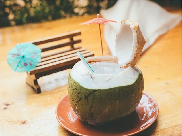 Coconut water is great for helping cool the body down