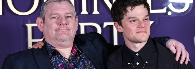 Tourette syndrome activist John Davidson and actor Robert Aramayo, who won best actor at the Baftas for his portrayal of Davidson in I Swear | Steve Vas