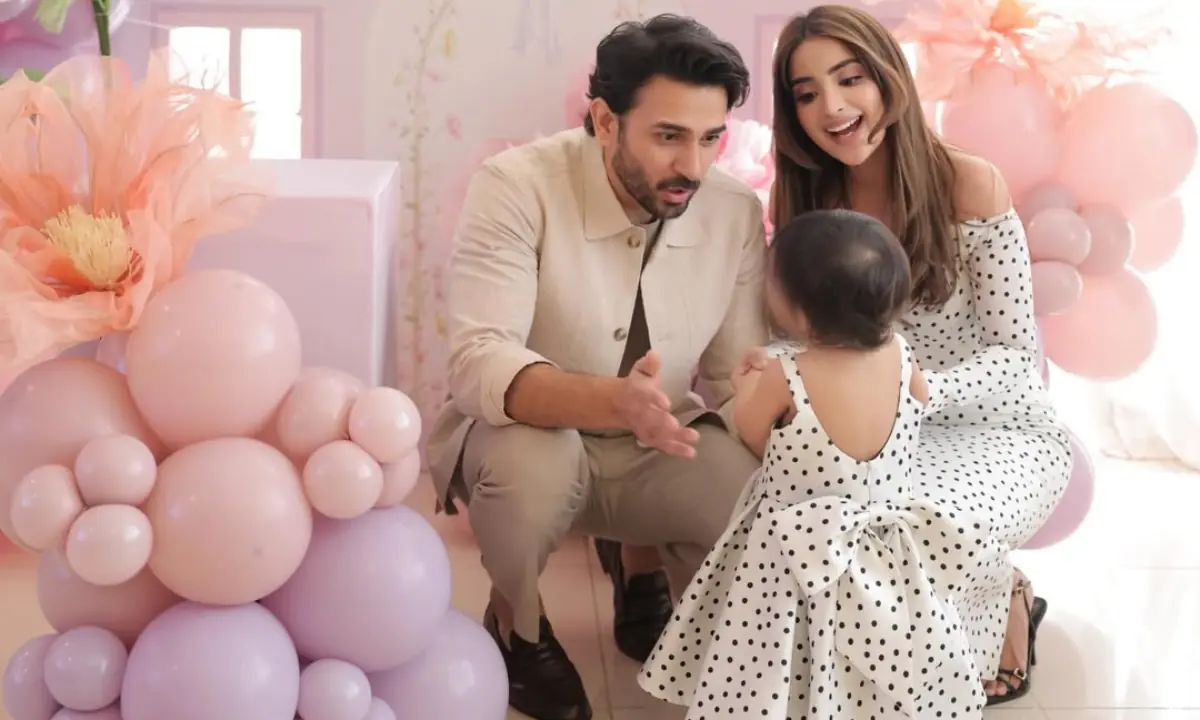 Saboor Ali and Ali Ansari shared the cutest post to celebrate their daughter&rsquo;s first birthday