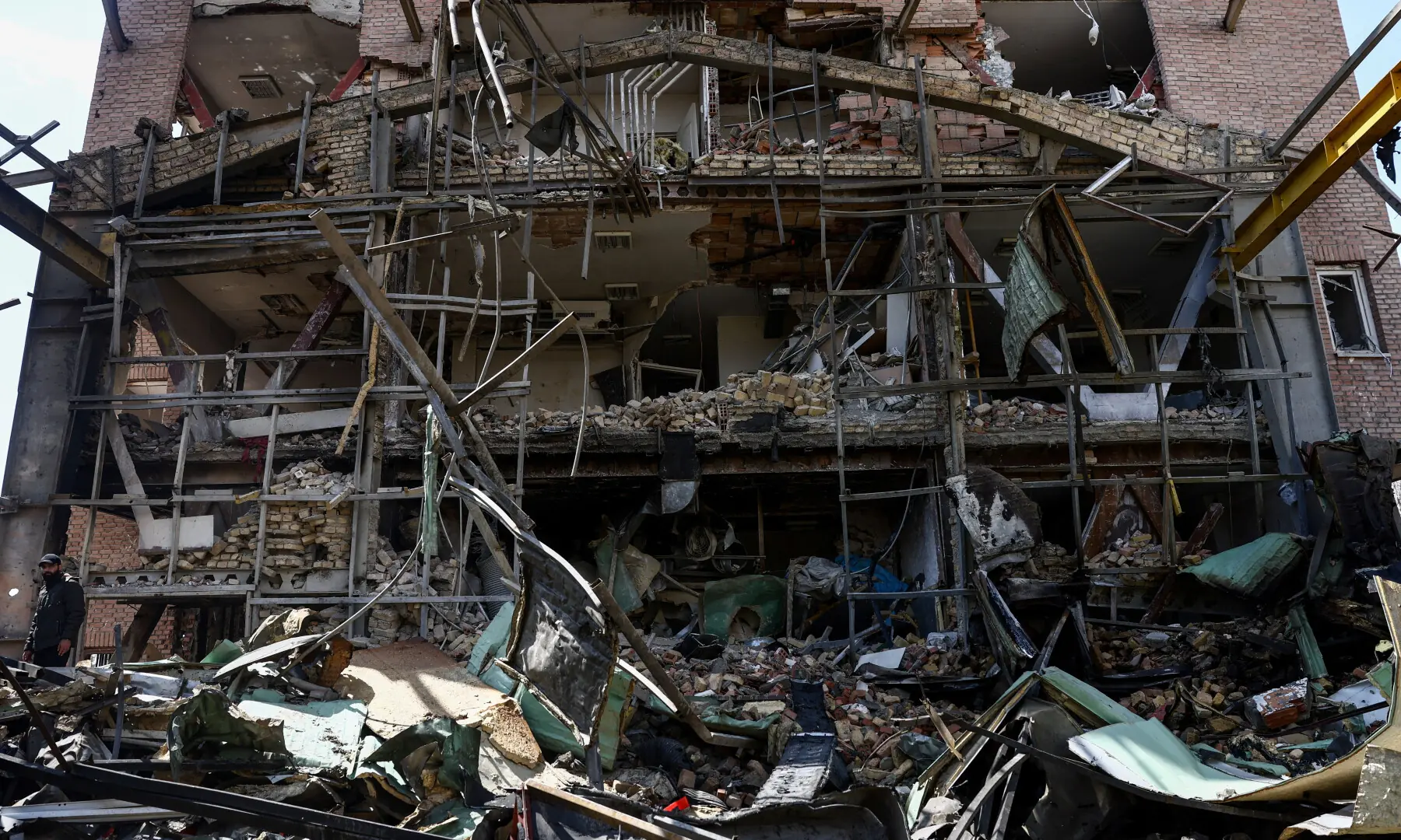 The research building of the Shahid Beheshti University, which was damaged by a US-Israeli strike, in Tehran, Iran on April 4, 2026. &mdash; WANA via Reuters