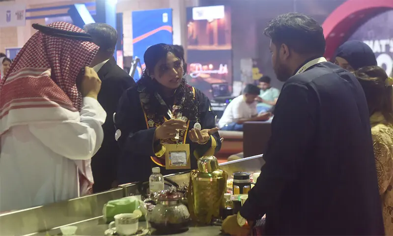 A stall at the exhibition. —Fahim Siddiqi / White Star A stall at the exhibition. —Fahim Siddiqi / White Star