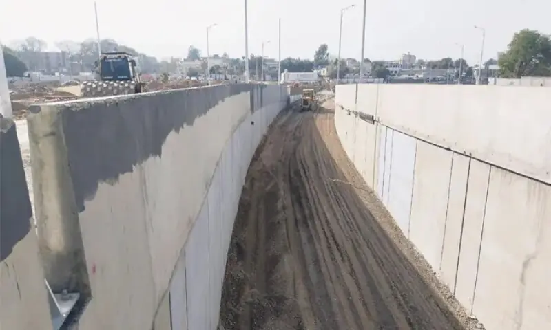 Work continues on the Kutchery Chowk remodelling project. The Punjab Communication and Works Department will be submitting a revised PC-I to the Punjab Planning and Development Board. — File photo Work continues on the Kutchery Chowk remodelling project. The Punjab Communication and Works Department will be submitting a revised PC-I to the Punjab Planning and Development Board. — File photo