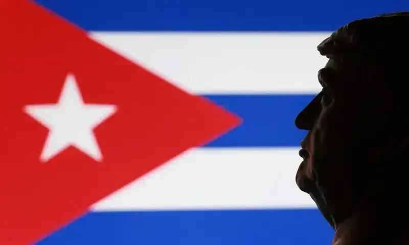 A 3D printed miniature of US President Donald Trump and the Cuban flag are seen in this illustration taken January 9, 2026. &mdash; Reuters/File