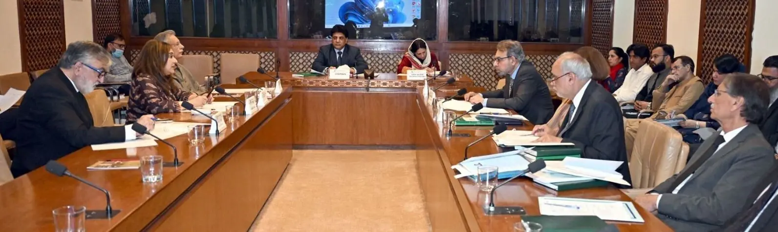 Senator Tahir Khalil chaired a meeting of the Senate Standing Committee on Parliamentary Affairs on Monday. &mdash; Photo courtesy Senate website