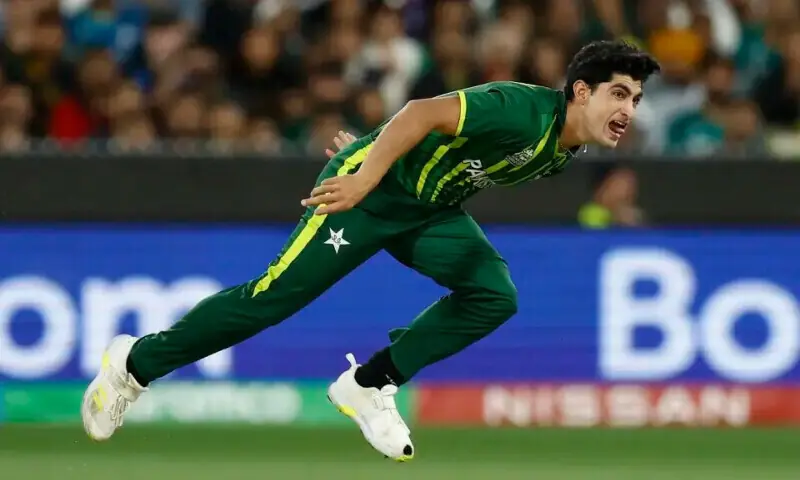 A file photo of pace bowler Naseem Shah.  &mdash; Naseem Shah Twitter/File