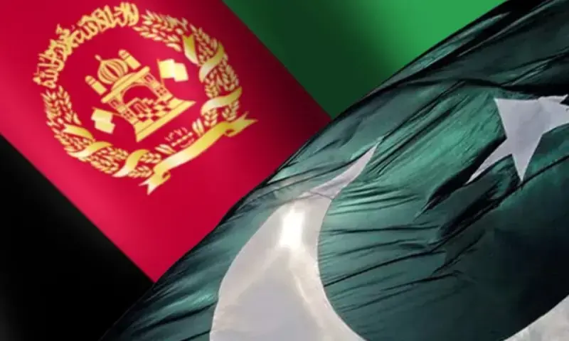 Flags of Afghanistan (L) and Pakistan (R) are seen in this image. — AFP/file Flags of Afghanistan (L) and Pakistan (R) are seen in this image. — AFP/file