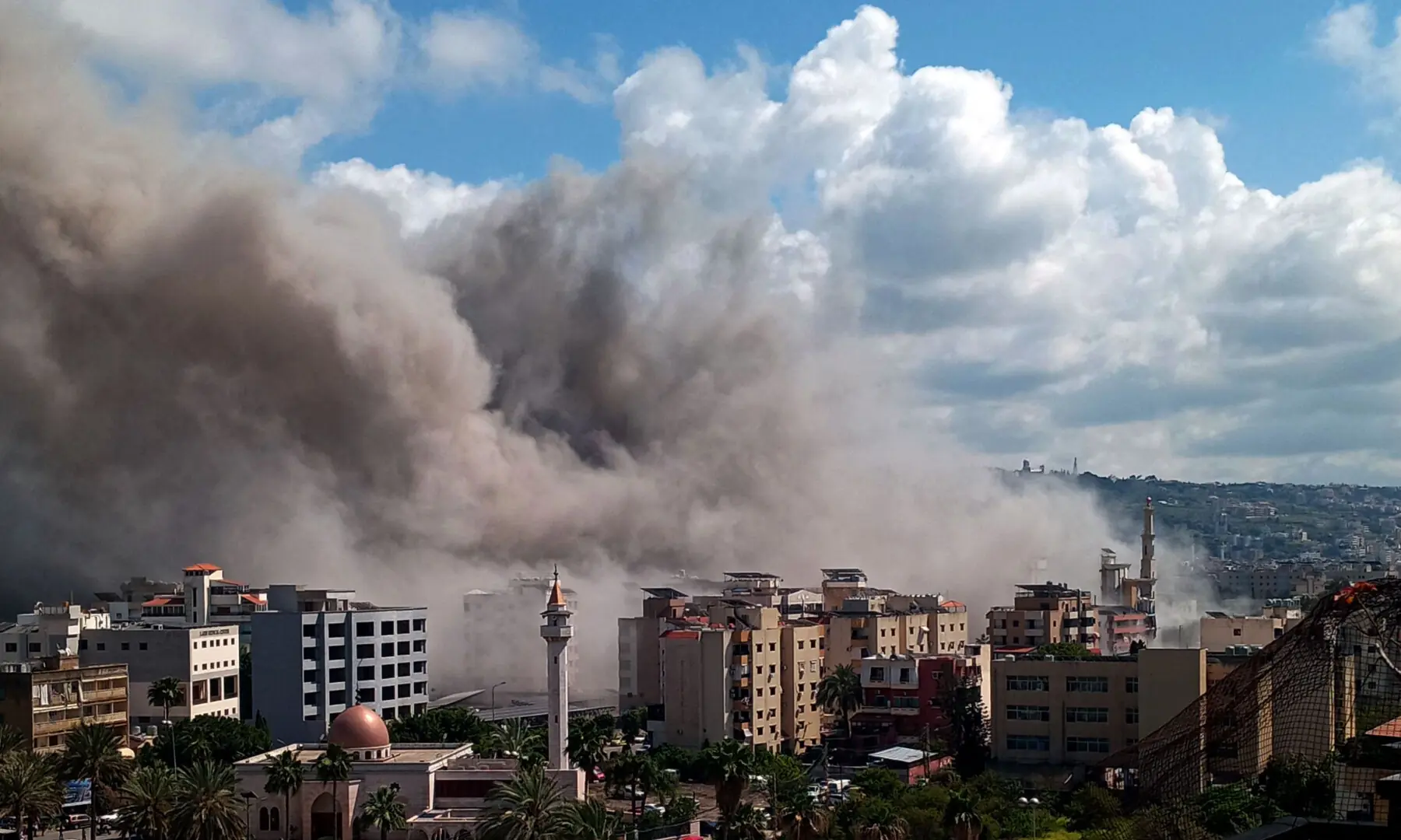 Smoke rises from the site of an Israeli airstrike that targeted an area in the southern Lebanese city of Sidon on April 8, 2026. &mdash; AFP