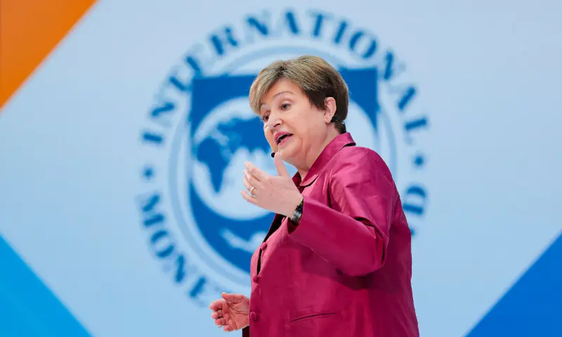 International Monetary Fund (IMF) Managing Director Kristalina Georgieva speaks during a curtain-raiser event to kick off the IMF and World Bank Spring Meetings on April 09, 2026 in Washington, DC. She addressed a range of topics, including the impact of artificial intelligence and the war in the Middle East on the global economy. — AFP International Monetary Fund (IMF) Managing Director Kristalina Georgieva speaks during a curtain-raiser event to kick off the IMF and World Bank Spring Meetings on April 09, 2026 in Washington, DC. She addressed a range of topics, including the impact of artificial intelligence and the war in the Middle East on the global economy. — AFP