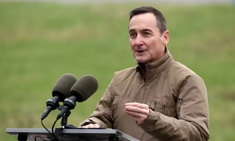 General Chief of Staff of the French armed Forces Fabien Mandon delivers a speech during a military training at the Montoir-de-Bretagne Airport near Saint-Nazaire as part of ORION 26, a joint and combined high-intensity warfare exercise, France, February 19. — Reuters/File General Chief of Staff of the French armed Forces Fabien Mandon delivers a speech during a military training at the Montoir-de-Bretagne Airport near Saint-Nazaire as part of ORION 26, a joint and combined high-intensity warfare exercise, France, February 19. — Reuters/File