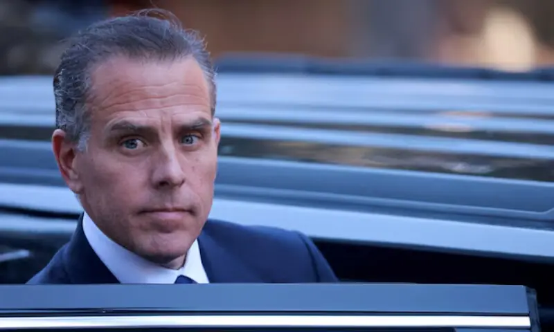 Hunter Biden, son of U.S. President Joe Biden, leaves federal court in Los Angeles, California. &mdash; Reuters/File
