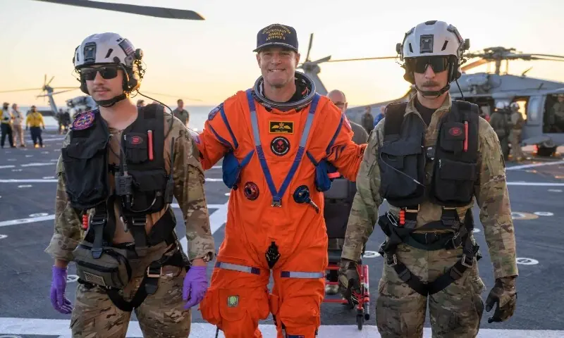 Artemis II astronauts safely back on Earth after historic trip around moon