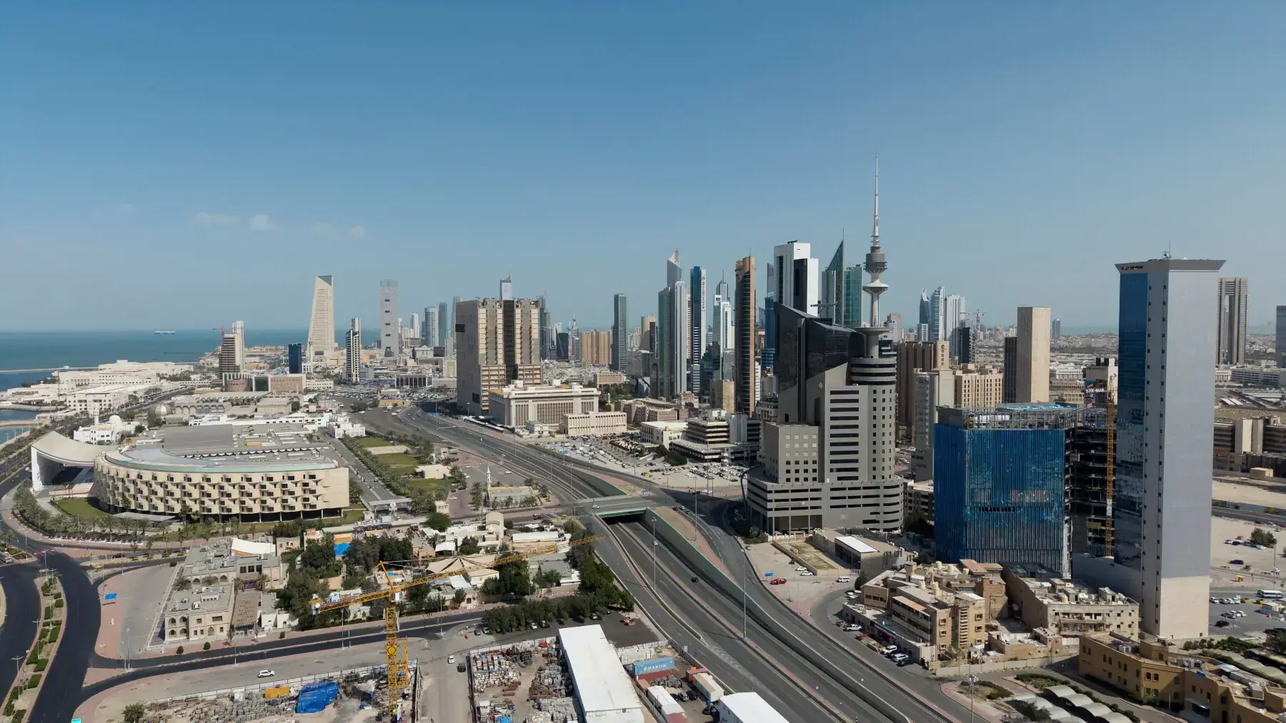 A drone view shows Kuwait City, in the aftermath of strikes by Israel and the U.S. on Iran, in Kuwait, February 28, 2026. &mdash; Reuters/ File