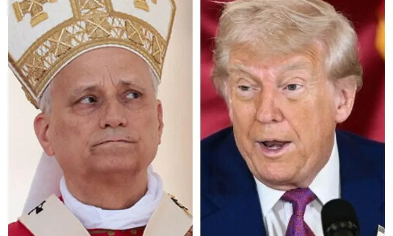 This photo combo shows Pope Leo XIV (L) US President Donald Trump (R). —AFP/File This photo combo shows Pope Leo XIV (L) US President Donald Trump (R). —AFP/File