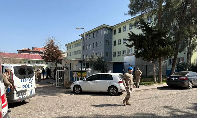This handout photograph taken and released on April 14, 2026 by Turkish news agency DHA (Demiroren News Agency) shows special force security surrounding a school in southeastern Turkiye. — via AFP This handout photograph taken and released on April 14, 2026 by Turkish news agency DHA (Demiroren News Agency) shows special force security surrounding a school in southeastern Turkiye. — via AFP