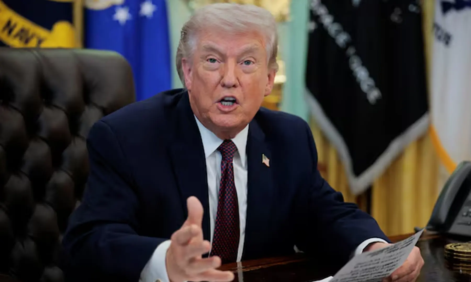 US President Donald Trump speaks during the signing ceremony for an executive order on mail ballots, in the Oval Office of the White House in Washington, D.C. on March 31, 2026. — Reuters/ File US President Donald Trump speaks during the signing ceremony for an executive order on mail ballots, in the Oval Office of the White House in Washington, D.C. on March 31, 2026. — Reuters/ File