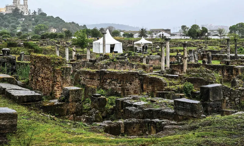 The archaeological site of Hippo, with the Basilica of St. Augustine in the background. Pope Leo XIV arrived in Annaba, birthplace of the fourth century Christian theologian, on the first day of his visit to Algeria.—AFP The archaeological site of Hippo, with the Basilica of St. Augustine in the background. Pope Leo XIV arrived in Annaba, birthplace of the fourth century Christian theologian, on the first day of his visit to Algeria.—AFP