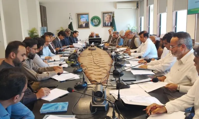 Minister for National Food Security and Research Rana Tanveer Hussain chairs a meeting of the federal committee on Agriculture to review country&rsquo;s food security situation and sets target for kharif crop. &mdash;PID