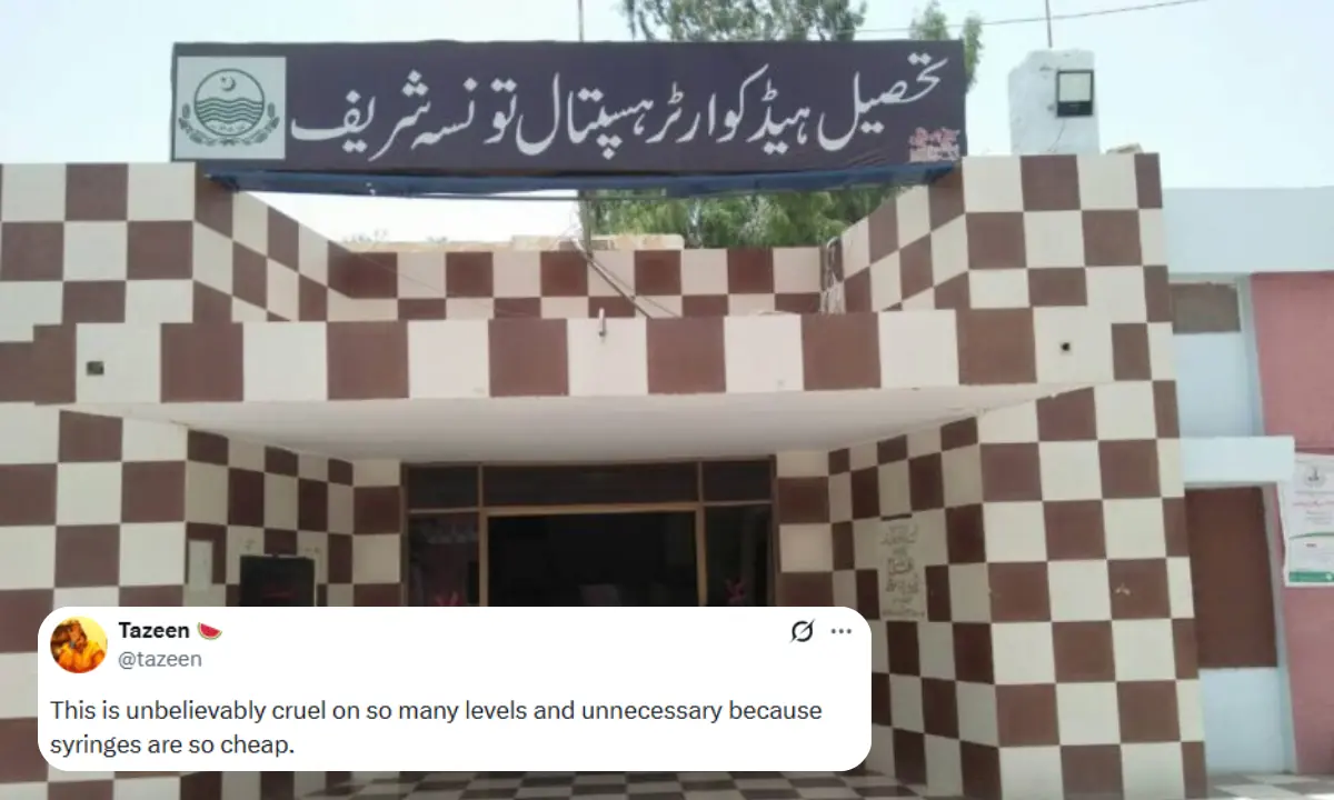 Netizens horrified after report claims kids&rsquo; HIV outbreak in Punjab&rsquo;s Taunsa caused by reusing syringes