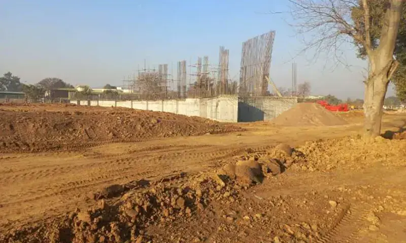 This image from January shows land cleared near the H-8 Islamabad Expressway. &mdash; Photo courtesy WWF-Pakistan/File