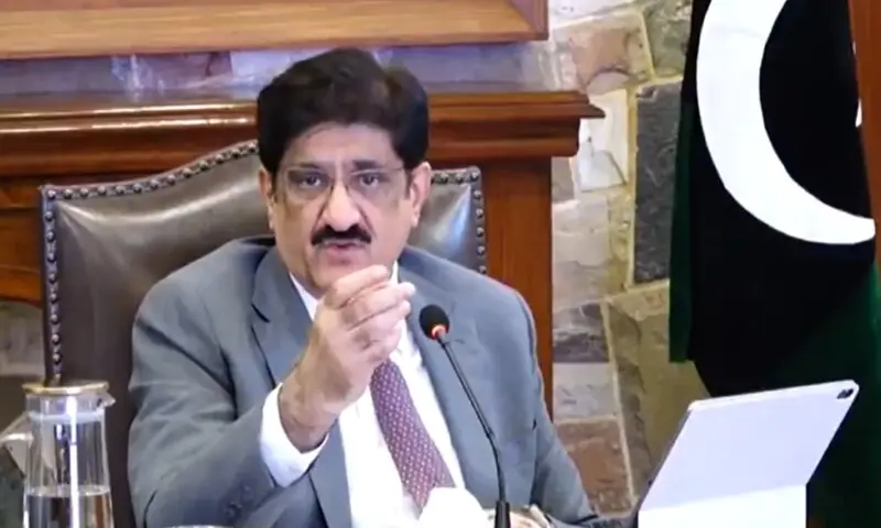 Chief Minister Syed Murad Ali Shah chairs a meeting in cm house Karachi on Apr 17. —Screengrab via @SindhCMHouse/X Chief Minister Syed Murad Ali Shah chairs a meeting in cm house Karachi on Apr 17. —Screengrab via @SindhCMHouse/X